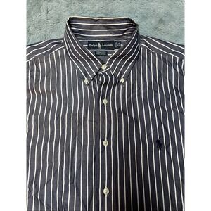 Vintage Ralph Lauren Yarmouth Shirt Men's 16.5 Hong Kong‎ Single Stitch 80's